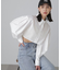 ショート丈タックボリュームスリーブシャツ