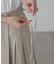 サイドリボンラップスカートパンツ