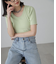 バックリボンパフスリーブテレコカットソー