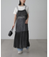 ［ブルーカラーWEB限定］ラメプリーツシアーキャミソールワンピース