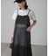 ［ブルーカラーWEB限定］ラメプリーツシアーキャミソールワンピース