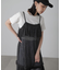 ［ブルーカラーWEB限定］ラメプリーツシアーキャミソールワンピース