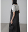 ［ブルーカラーWEB限定］ラメプリーツシアーキャミソールワンピース