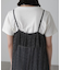 ［ブルーカラーWEB限定］ラメプリーツシアーキャミソールワンピース