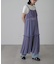 ［ブルーカラーWEB限定］ラメプリーツシアーキャミソールワンピース
