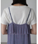 ［ブルーカラーWEB限定］ラメプリーツシアーキャミソールワンピース