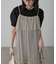［ブルーカラーWEB限定］ラメプリーツシアーキャミソールワンピース