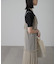 ［ブルーカラーWEB限定］ラメプリーツシアーキャミソールワンピース