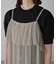 ［ブルーカラーWEB限定］ラメプリーツシアーキャミソールワンピース