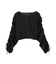 ［グレーカラーWEB限定］袖ドロストギャザーボレロ