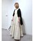 ［グレーカラーWEB限定］袖ドロストギャザーボレロ