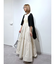 ［グレーカラーWEB限定］袖ドロストギャザーボレロ