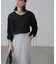 ［グレーカラーWEB限定］袖ドロストギャザーボレロ