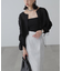 ［グレーカラーWEB限定］袖ドロストギャザーボレロ