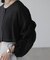 ［グレーカラーWEB限定］袖ドロストギャザーボレロ