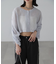 ［グレーカラーWEB限定］袖ドロストギャザーボレロ