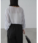 ［グレーカラーWEB限定］袖ドロストギャザーボレロ