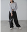 ［グレーカラーWEB限定］袖ドロストギャザーボレロ