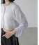 ［グレーカラーWEB限定］袖ドロストギャザーボレロ