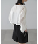 ［グレーカラーWEB限定］袖ドロストギャザーボレロ