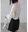 ［グレーカラーWEB限定］袖ドロストギャザーボレロ
