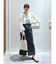 ［グレーカラーWEB限定］袖ドロストギャザーボレロ