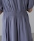 肩スリットバックリボンワンピース