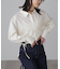 裾ドロストカッティングショート丈シャツ