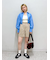 裾ドロストカッティングショート丈シャツ