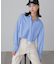 裾ドロストカッティングショート丈シャツ