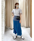 チュール×ロゴTシャツ