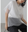 チュール×ロゴTシャツ