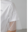 チュール×ロゴTシャツ