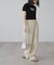 ショート丈ロゴTシャツ