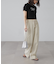 ショート丈ロゴTシャツ