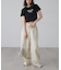 ショート丈ロゴTシャツ