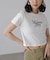 ショート丈ロゴTシャツ