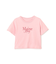 ショート丈ロゴTシャツ