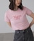 ショート丈ロゴTシャツ