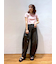 ショート丈ロゴTシャツ