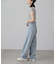 ショート丈クルーネックリブニット
