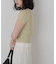 ショート丈クルーネックリブニット