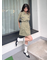 フロントジップミニワンピース