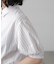 裾ドロスト半袖ブラウス