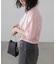 裾ドロスト半袖ブラウス
