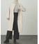 タートルネックリブニット
