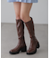 ワイドヒールストレッチブーツ