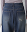 ストレートワイドクラッシュデニムパンツ