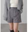 ベルト付きショートパンツ