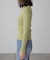 ラメボトルネックリブニット